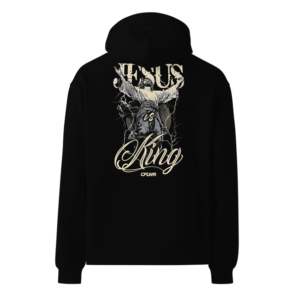 Jesus is King Oversized Hoodie - CFLWR Combat Gear
