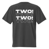 "TWO!" OVERSIZED TEE - FADED BLACK